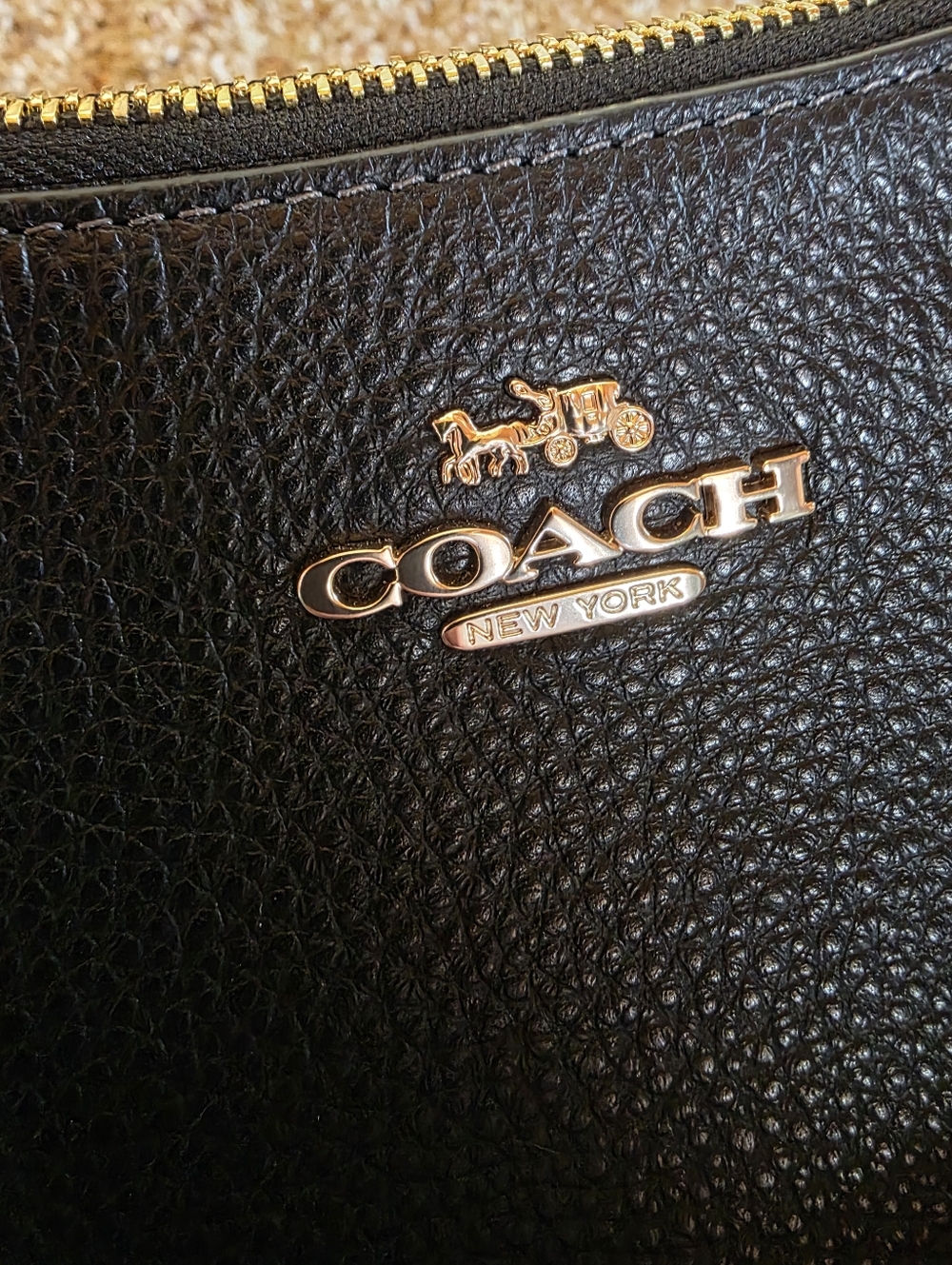 COACH Teri Mini Black Leather Chain-Accent Shoulder Bag NWT - Picture 13 of 14